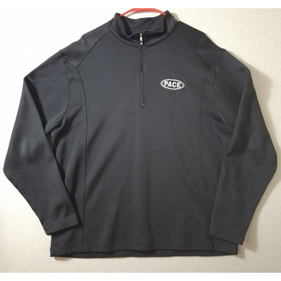Nike Golf Cover Up Jacket Dri-Fit Mens XL Black 1/4 Zip Sweater - Picture 1 of 10